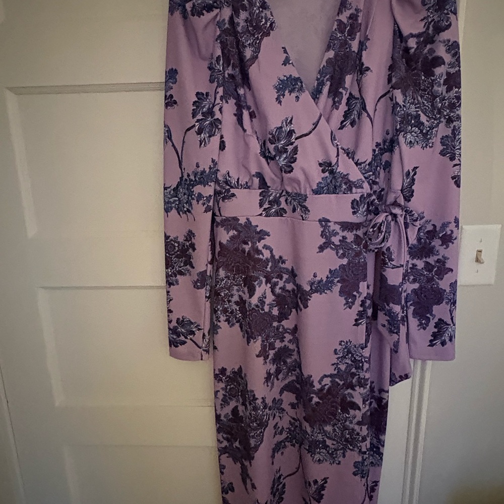 Lavender Floral Dress